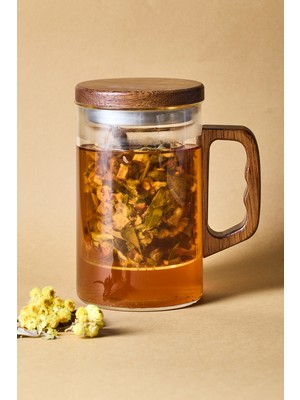 Herby 500ML Cam Süzgeçli Kupa