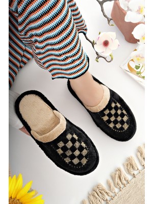 Moda Fırsat Kadın Ev Terliği Peluş Yıkanabilir Içi Yünlü Kürklü Terlik Misafir Çeyiz Bohça Gelin Terliği