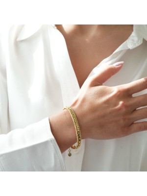 Dorika&küp 14 Ayar Altın Kelepçe