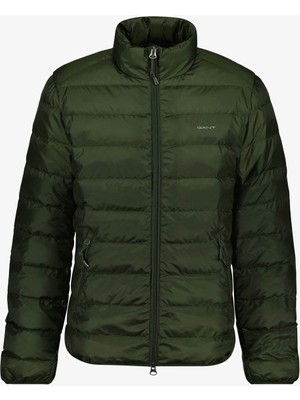GANT Erkek Regular Fit Kaz Tüyü Mont Yeşil Renk Dik Yaka Fonksiyonel Cepler ile Modern Stil