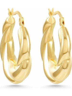 Burgu Desen 14 Ayar Altın Küpe