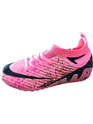 La Liga H565 Çocuk Çoraplı Halı Saha Ayakkabısı Pembe - Siyah