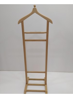 Dilsiz Uşak 90538 Tek Tepe Model Ham Boyasız Cilasız Askılık Ahşap Kayın El Yapım