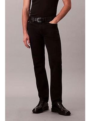 Erkek Slim Straight Kesim 5 Cepli Jean Pantolon - Siyah