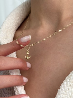 Çapa 14 Ayar Altın Kolye