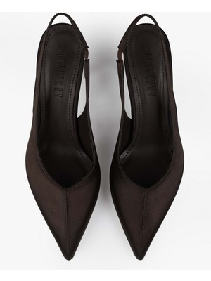 Kadın Avoria Kahve Saten Stiletto