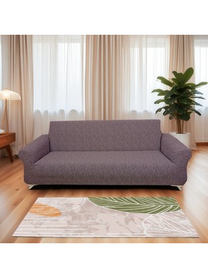 Jakarlı Ağaç Kabuğu 3kişilik Koltuk Örtüsü, Çekyat, Kanepe, Koltuk Kılıfı 1 Adet