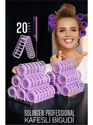 Turk Kafes Gece Bigudisi 2.5 cm 20 Adet Solingen Professional