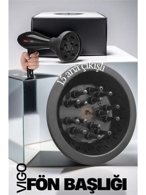 Turk Profesyonel Fön Için Difüzör Vigo Başlık