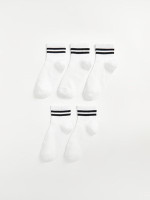 Lc Waikiki Yeni Sezon Cizgili Erkek Cocuk Soket Corap 5'li - S5AB52Z4