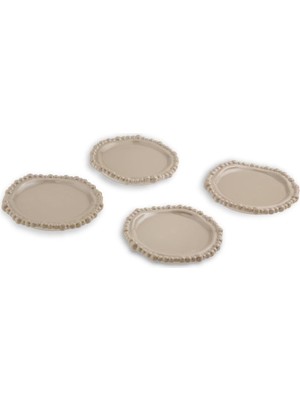 Alesta Melamin Bej 4'lü Bardak Altlığı