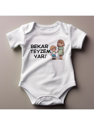 Bekar Teyzem Var Yazılı Baskılı Zıbın