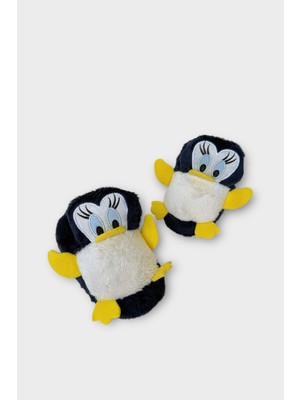 Çocuk Sevimli Ördek Figürlü Unisex Panduf Lacivert