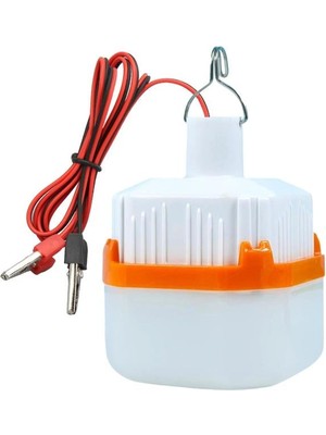 Powermaster HT-B11 12 Volt Beyaz LED Lamba Krokodil Maşalı Uçlu 21 Smd Ledli