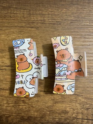 2 Adet Capybara Mandal Toka Kapibara Kıskaçlı Toka