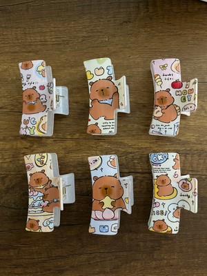 1 Adet Capybara Mandal Toka Kapibara Kıskaçlı Toka