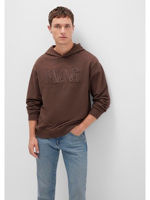 Mavi Mvjns Baskılı Kapüşonlu Kahverengi Sweatshirt 0S10346-88067
