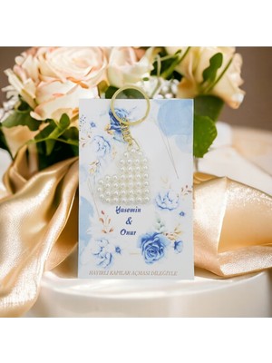 20 Li Nişan Hatırası,  Söz Hediyeligi, Nikah Hatırası, Kına Hediyelik Kalp Anahtarlık, Incili Kalp