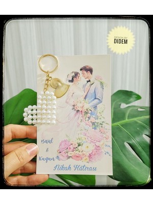 15 Adet Kartlı Kalpli Nikah Hediyeliği,nişan Hatırası,söz Hazırlıkları,düğün Hatırası,size Özel Yazı