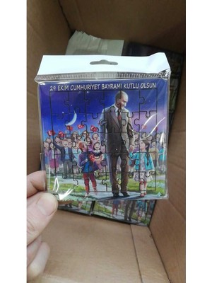 1 Adet Ahşap Yapboz Cumhuriyet Bayramı Hediyesi