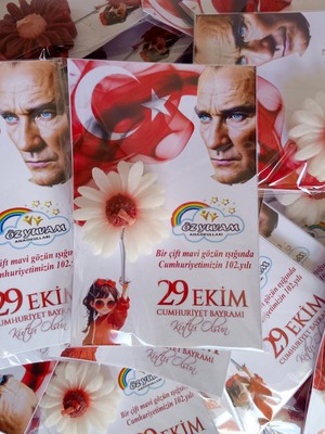 20 Adet 29 Ekim Cumhuriyet Bayramı Hediyesi Mum