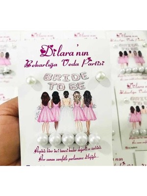 Toka ve Küpe Hediyeli 25 Adet Bekarlığa Veda,nikah, Nişan,kına,doğumgünü Söz Hediyesi