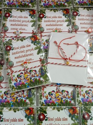 Noel Hediyelik Bileklik (10 Adet)
