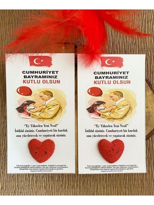 29 Ekim Cumhuriyet Bayramı 15 Adet Tohumlu Kart Hediyelik GZM225