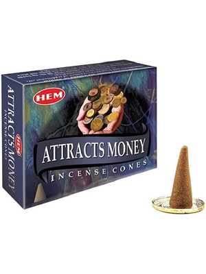 Hem Attracts Money 3 Paket Ekonomik Seçim 30 Adet Konik Tütsü
