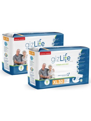 Gızlıfe Bel Bantlı Yetişkin Hasta Bezi Ekstra Büyük Boy Xl 60 Adet