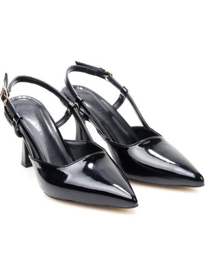 Pisagor PS-32500 Kadın Arkası Açık Topuklu Ayakkabı