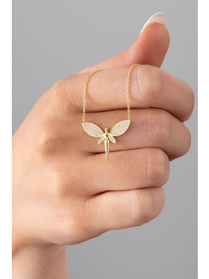 925 Ayar Gümüş Kadın Peri Model Kadın Kolye