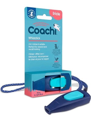 Coachi Whizzclick, 2'si 1 Arada Kombine Klik ve Düdük, Geri Çağırma ve Tıklama