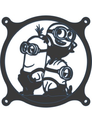 120MM Pc Fan Koruyucu Minions