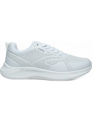 Volis Beyaz Memory Foam Taban Günlük Bağcıklı Unisex Sneaker Ayakkabı