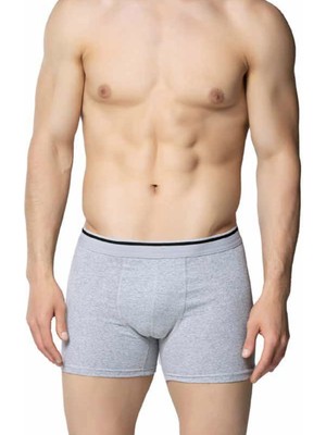 Gri Likralı Erkek Boxer