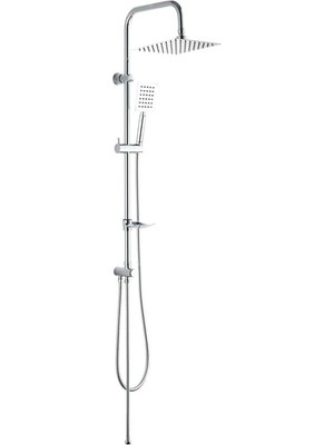 Kolonlu Tepe Duş Seti Robot Duş Yağmurlama Slim Çelik Başlıklar KDS101