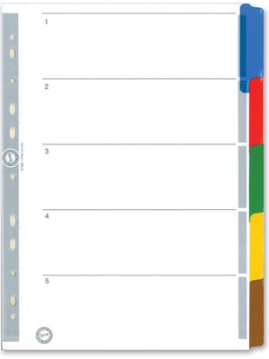 Serve Seperatör 5 Renkli A4 SV5520K