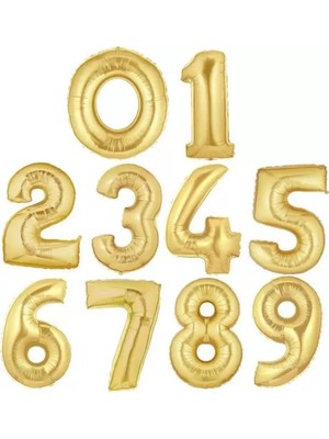 Nedi Balon Folyo 40 Rakam Altın 6 10777#2