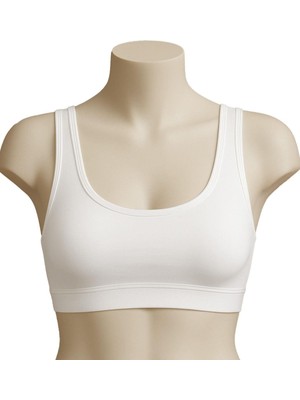 Beruflic BEYAZ MI Emay 1816 6'Lı Pedli Kalın Askılı Alıştırma Sütyeni