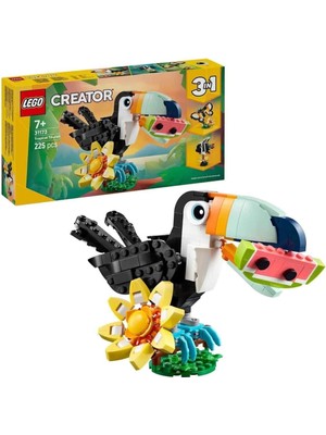 31173 LEGO Creator 3in1 - Vahşi Hayvanlar:tropikal Tukan Kuşu 225 Parça +7 Yaş