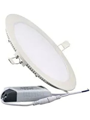 ZMR Ultra Ince 6W Slim Sıva Altı Yuvarlak LED Panel Spot Yüksek Lümen 6500K Beyaz Işık