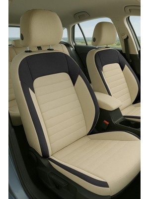 Mocha Tay Tüyü Üniversal Oto Koltuk Kılıfı- 5 Koltuk Tam Set