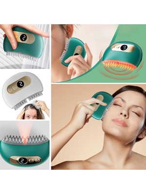 1 Adet Akıllı Elektrik Akımlı Ems Titreşimli Masaj Tarağı Kademeli Yüz Masaj Aleti Aparatı (5256)
