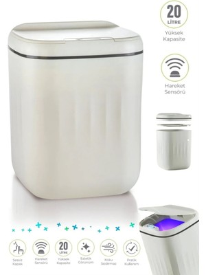 Asvera AKILLI TEKNOLOJİK SENSÖRLÜ ÇÖP KOVASI