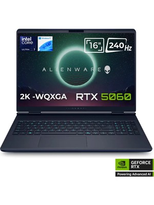Dell Alienware 16X Aurora AC16251 Ultra 7 255HX 64GB 2tb SSD 8gb RTX5060 115W 16 Wqxga 240Hz Windows 11