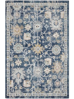 Cool Halı Zaraf Lacivert Halı Etnik Desen Dokuma Bohem Oda Halısı Vintage Oturma Odası Salon Ince Yazlık Halı