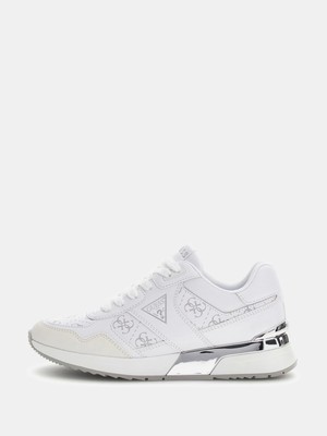 Guess Mickay Kadın Beyaz/yeşil Sneaker FLFMICELE12-WHIGR