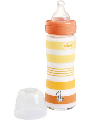 Wellbeing Yavaş Akış Gri Cam Biberon 240 ml 0+ Ay 1 Adet
