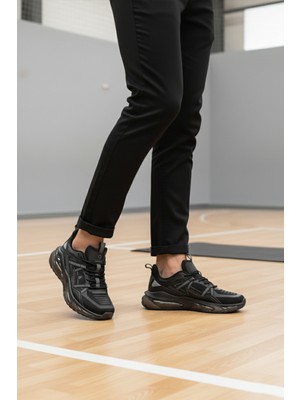 Siyah Fileli Hafif Erkek Spor Ayakkabı 101 25333 Sally M